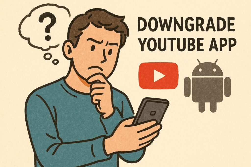 Android版YouTubeアプリのダウングレードは可能なのか？